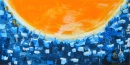 Großes, seichtes Panorama  |  2004|  100 x 200 cm, Pigmente auf Acrylbasis auf Leinwand