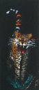 Guten Morgen aus der Savanne  |  2004  |  180 x 80 cm, Pigmente auf Acrylbasis auf Leinwand